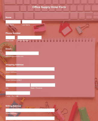 Paper Order Form Template | Jotform