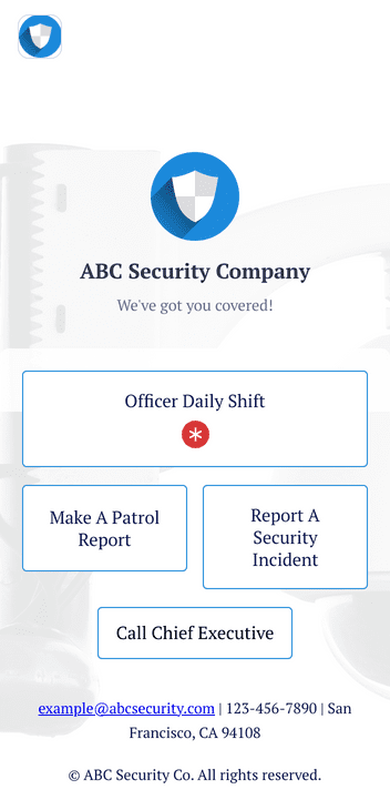 Officer Reports App