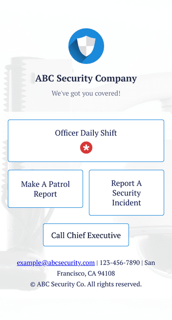 Officer Reports App