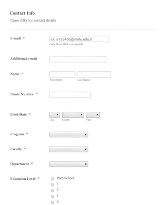 OMG APPLICATION Form Template | Jotform