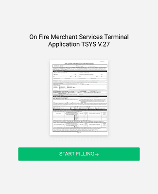 On Fire Merchant Services Terminal Application TSYS V.27