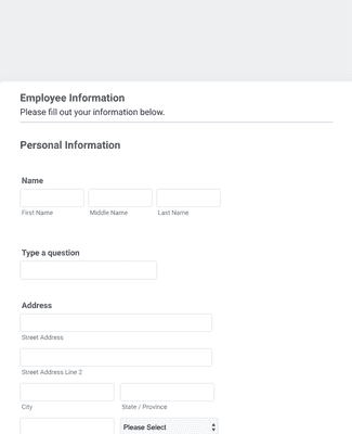 One Group Accounting Firm - Employee Information Form Template | Jotform