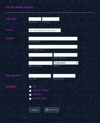 Online Buyers Order Form Template | Jotform