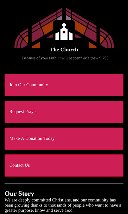 Online Church App