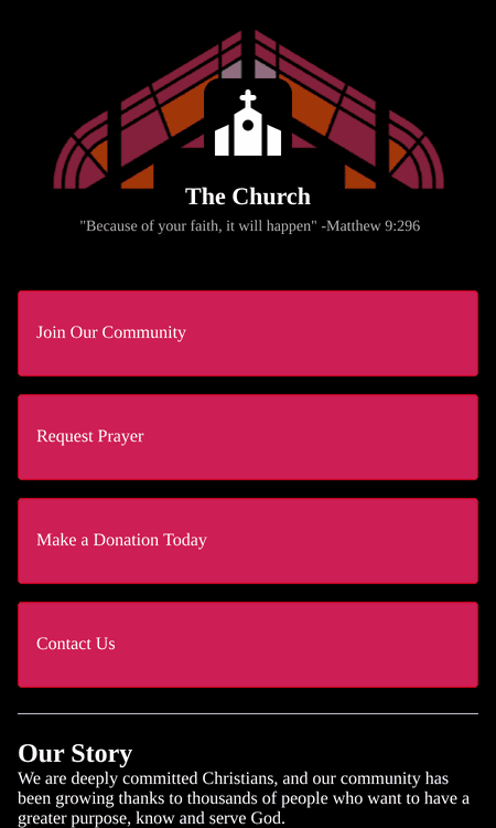 Online Church App