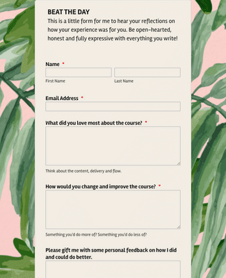 Template-online-course-feedback-form
