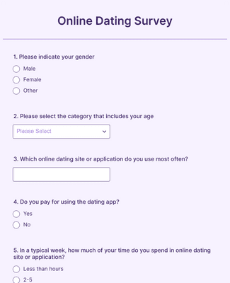 Dating questionnaire in Cairo