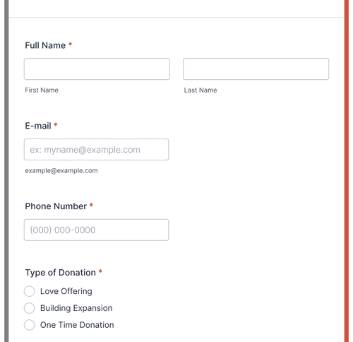 Online Donation Form Template | Jotform