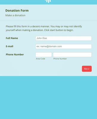 Online Donation Form Theme