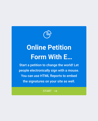 Form Templates: 온라인 전자서명 청원 폼