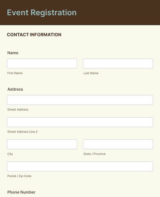 Celebration Event Registration Form Template | Jotform
