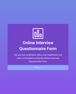 Online-Fragebogen für Interviews