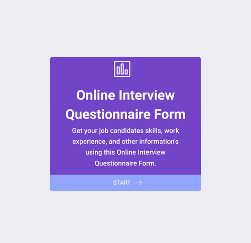Form Templates: Online Interjú Kérdőív