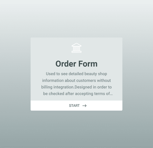 Form Templates: Online Order Form Without Payment
