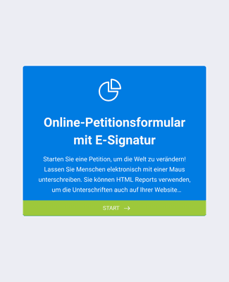 Form Templates: Online Petition mit elektronischer Unterschrift