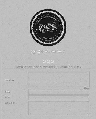 Online Petition Signing Form