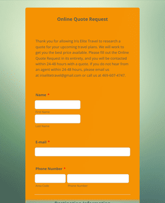 Online Quote Request Form Template | Jotform