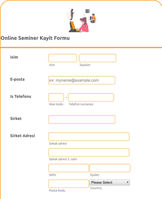 Online Seminer Kayit Formu