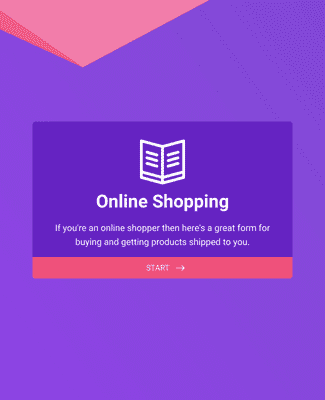 Online Shopping Form
