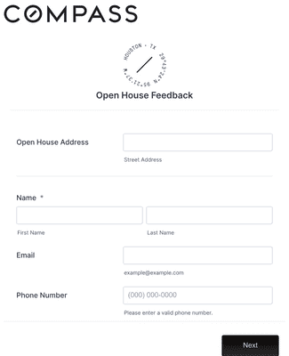 Form Templates: Open House Feedback