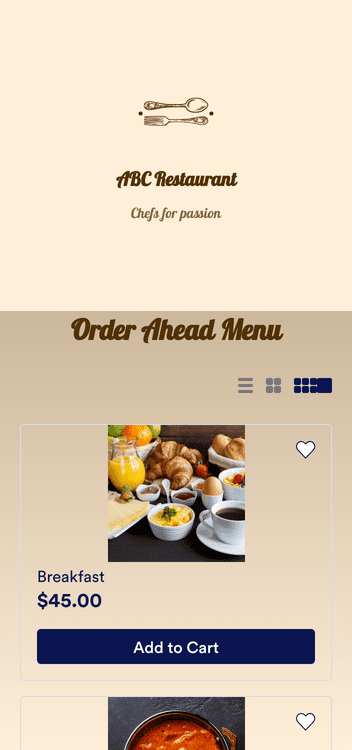 Order Ahead App