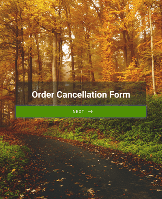 Order Cancellation Form