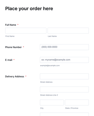 Subscription Order Form Template | Jotform