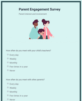 Form Templates: Parent Engagement Survey