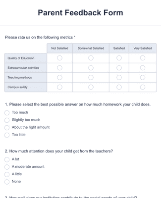 Teacher Evaluation Form Template Jotform
