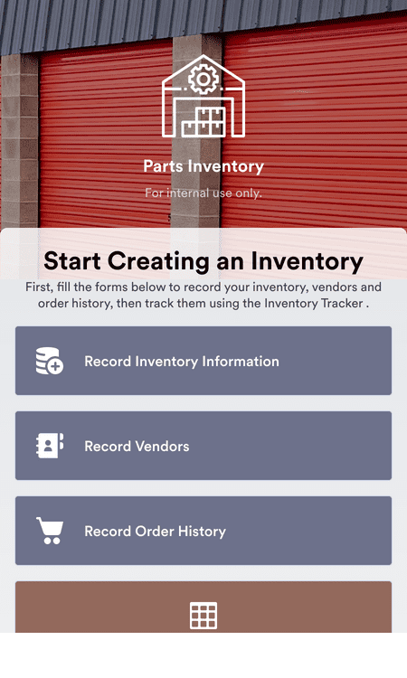 Parts Inventory App