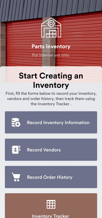 Parts Inventory App