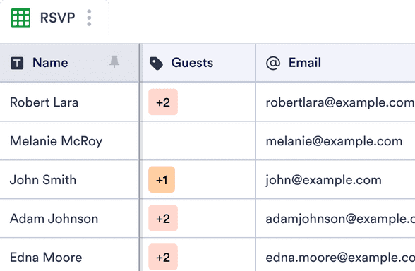Template party-guest-list-template