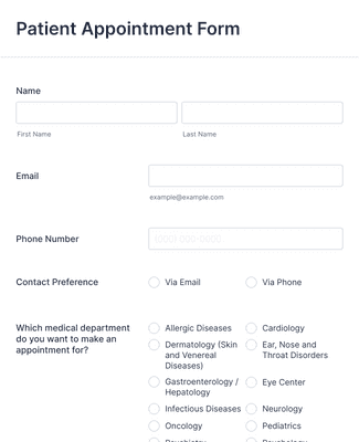 Patient Appointment Form Template | Jotform