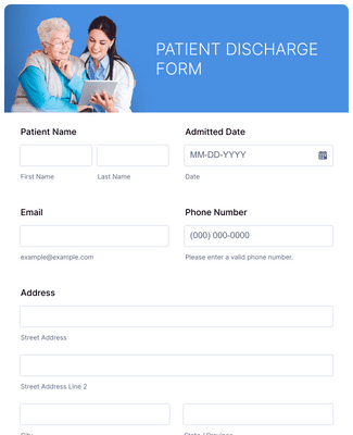Template patient-discharge-form