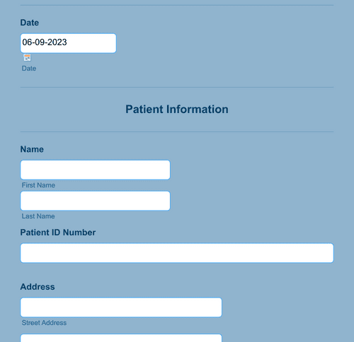 Form Templates: Patient Encounter Form Template