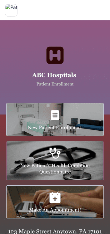 Patient Enrollment App