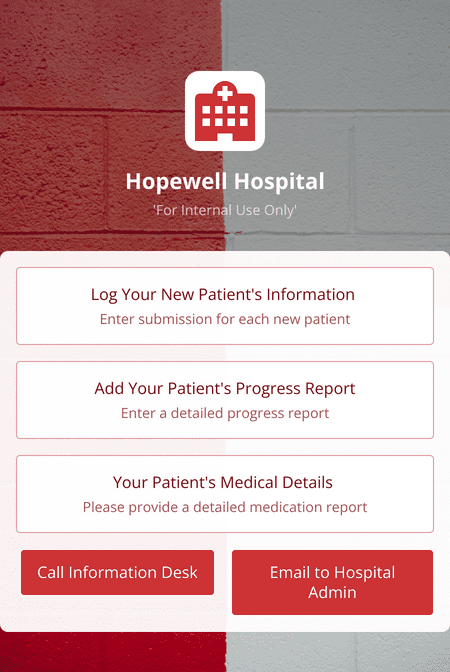 Template-patient-management-app