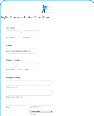Form Templates: PayPal Business Product Order Form