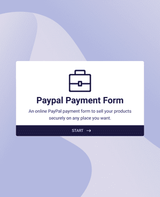 Form Templates: PayPal Payment Form