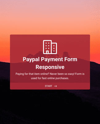 Responsive Paypal Payment Form