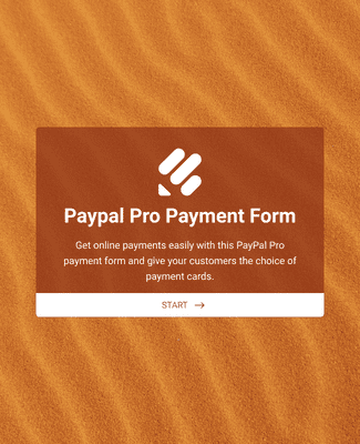 PayPal Pro 결제 폼