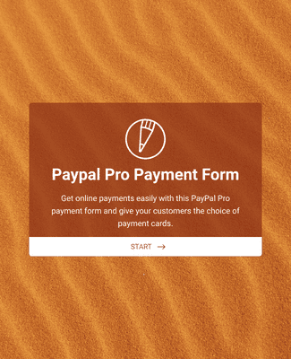 PayPal Pro Payment Form