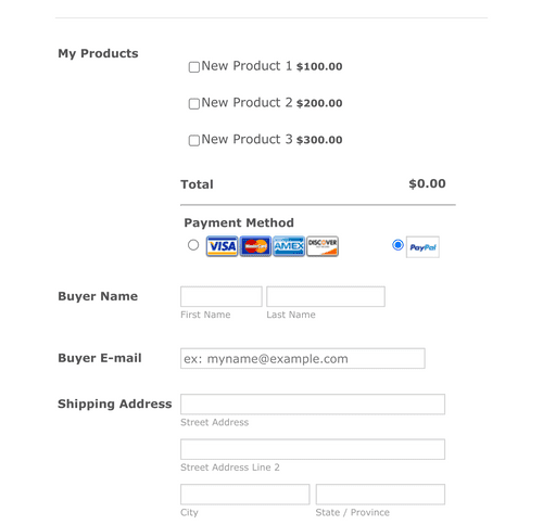 PayPal Pro Payment Form Template | Jotform