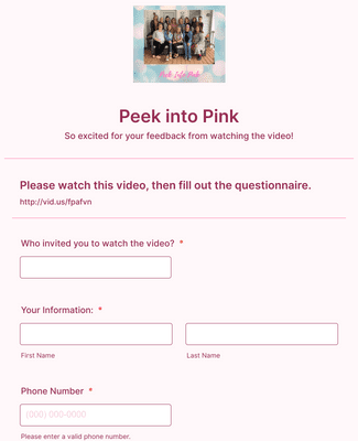 Peek into Pink 