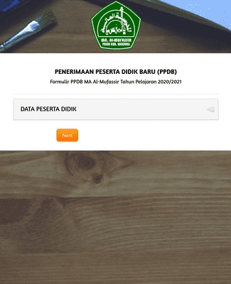 PENERIMAAN PESERTA DIDIK BARU (PPDB) Template Formulir | Jotform