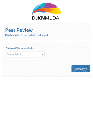 Form Templates: Penilaian Peer Review DJKN Muda