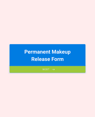 Form Templates: Permanent Makeup Release Form