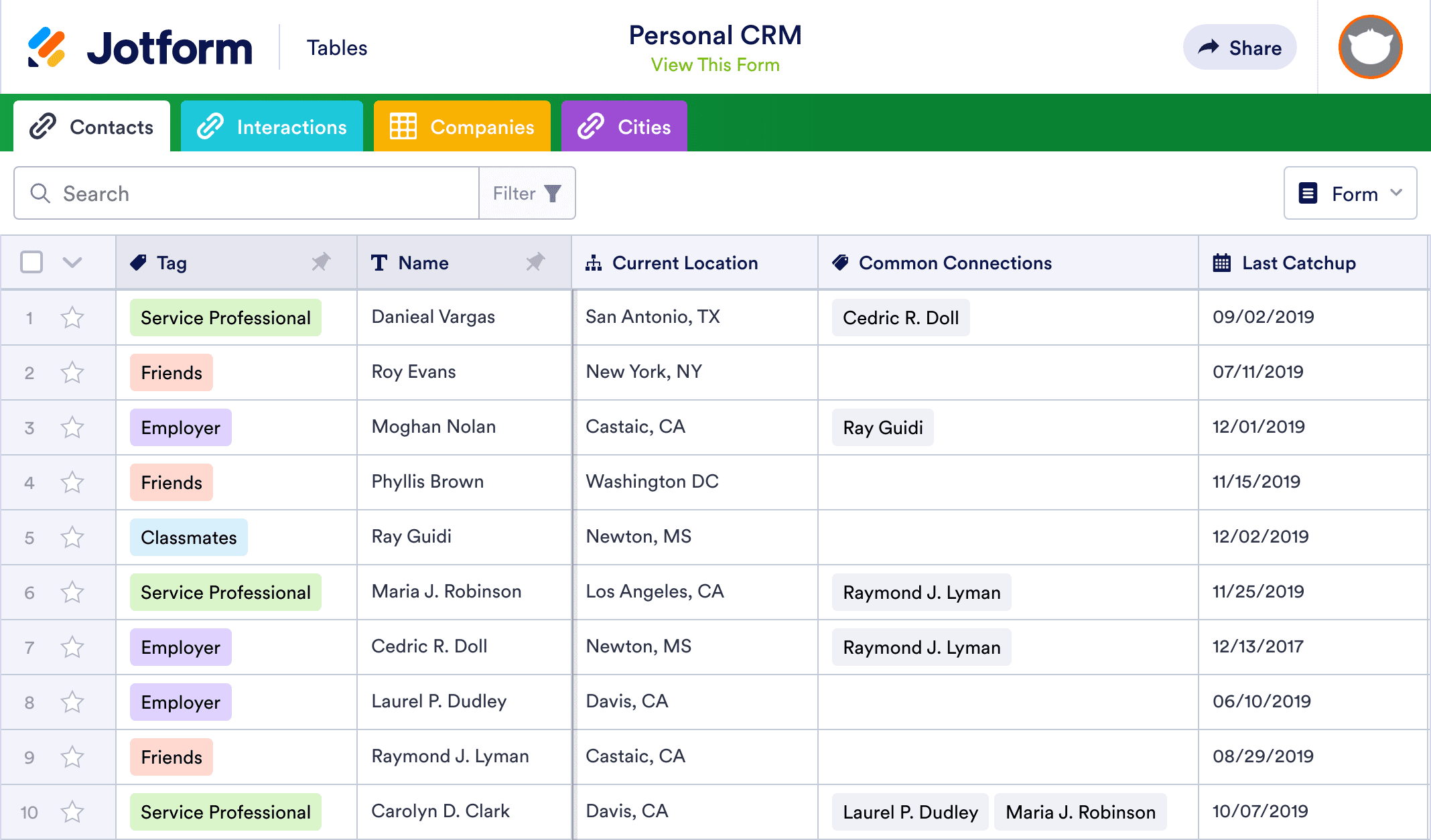 Personal CRM