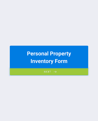 Form Templates: Personal Property Inventory Form