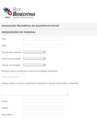 Personnel Request Form Template | Jotform